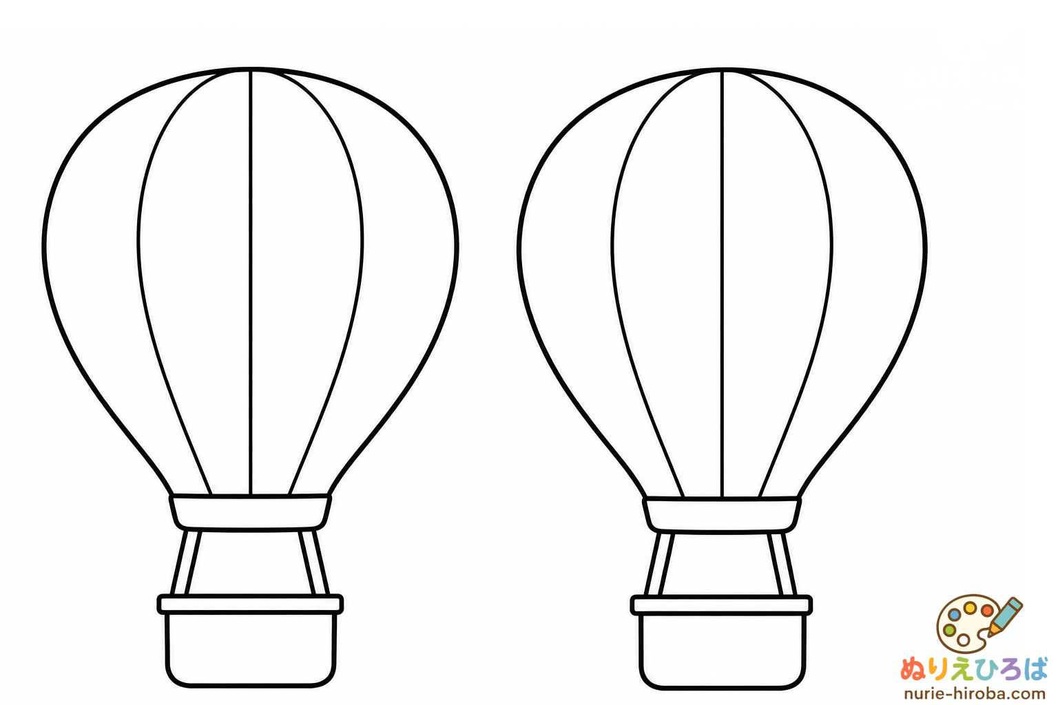 気球の塗り絵（プレビュー）