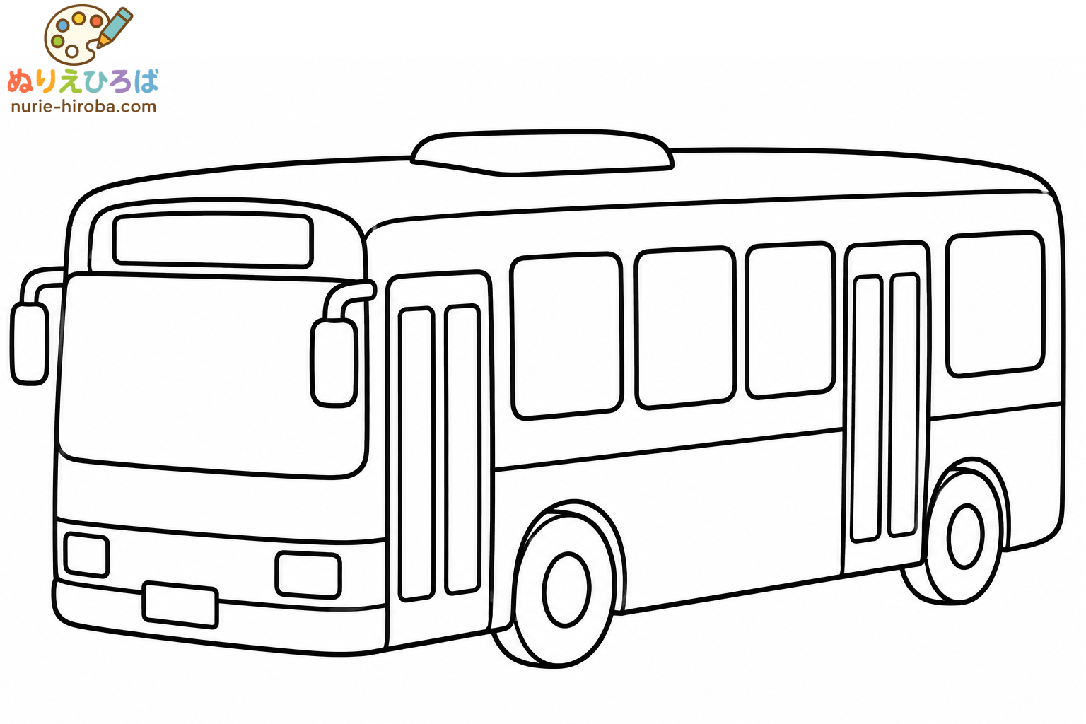 バスの塗り絵（プレビュー）