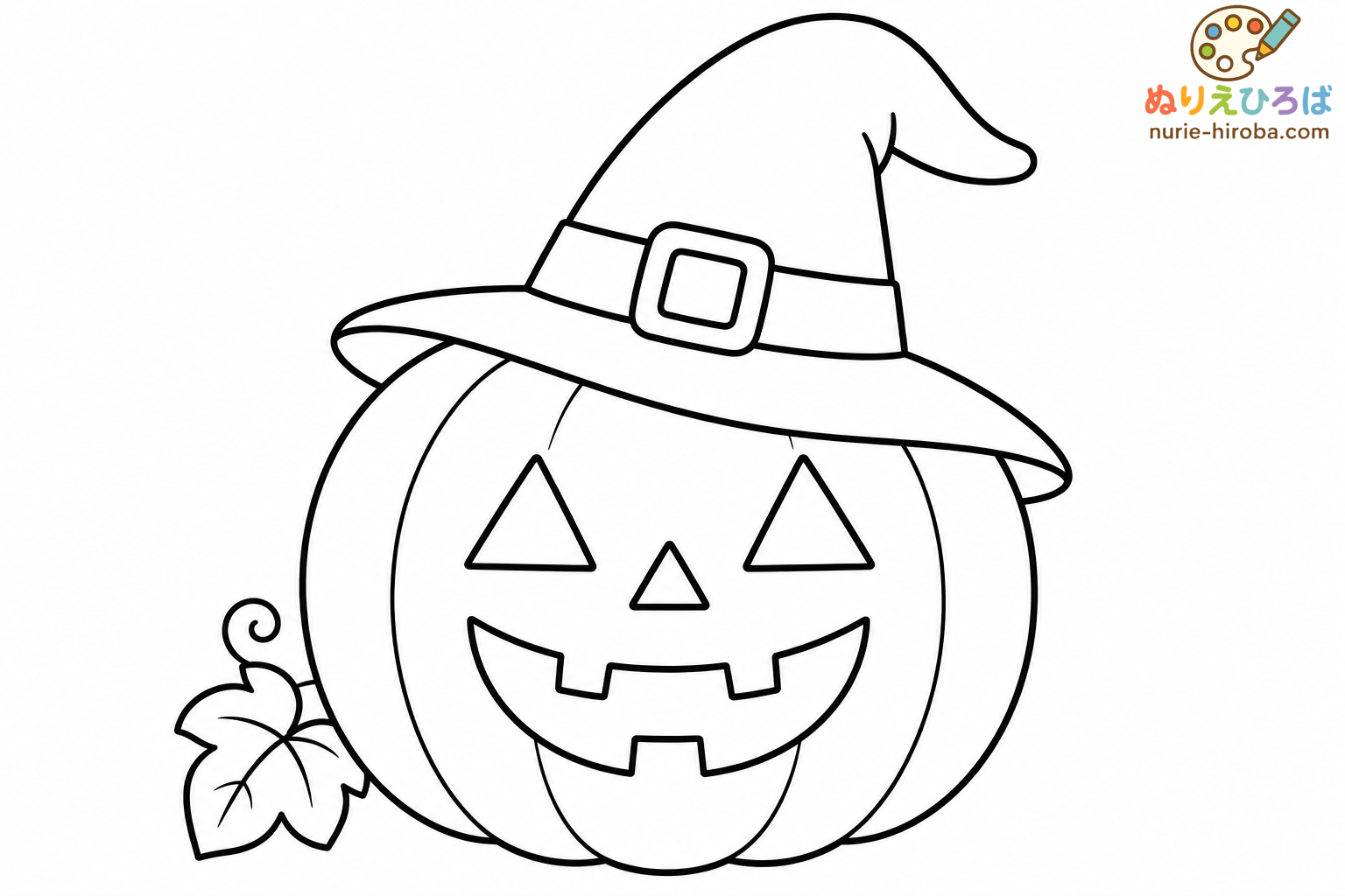 かぼちゃのランタンの塗り絵（プレビュー）